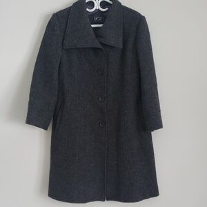 Me-Jay Charcoal Gray Wool Coat